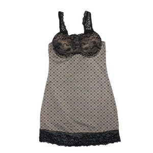 SPANDEX & LACE SHAPEWEAR DRESS